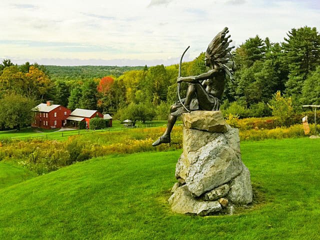 fruitlands with Statue